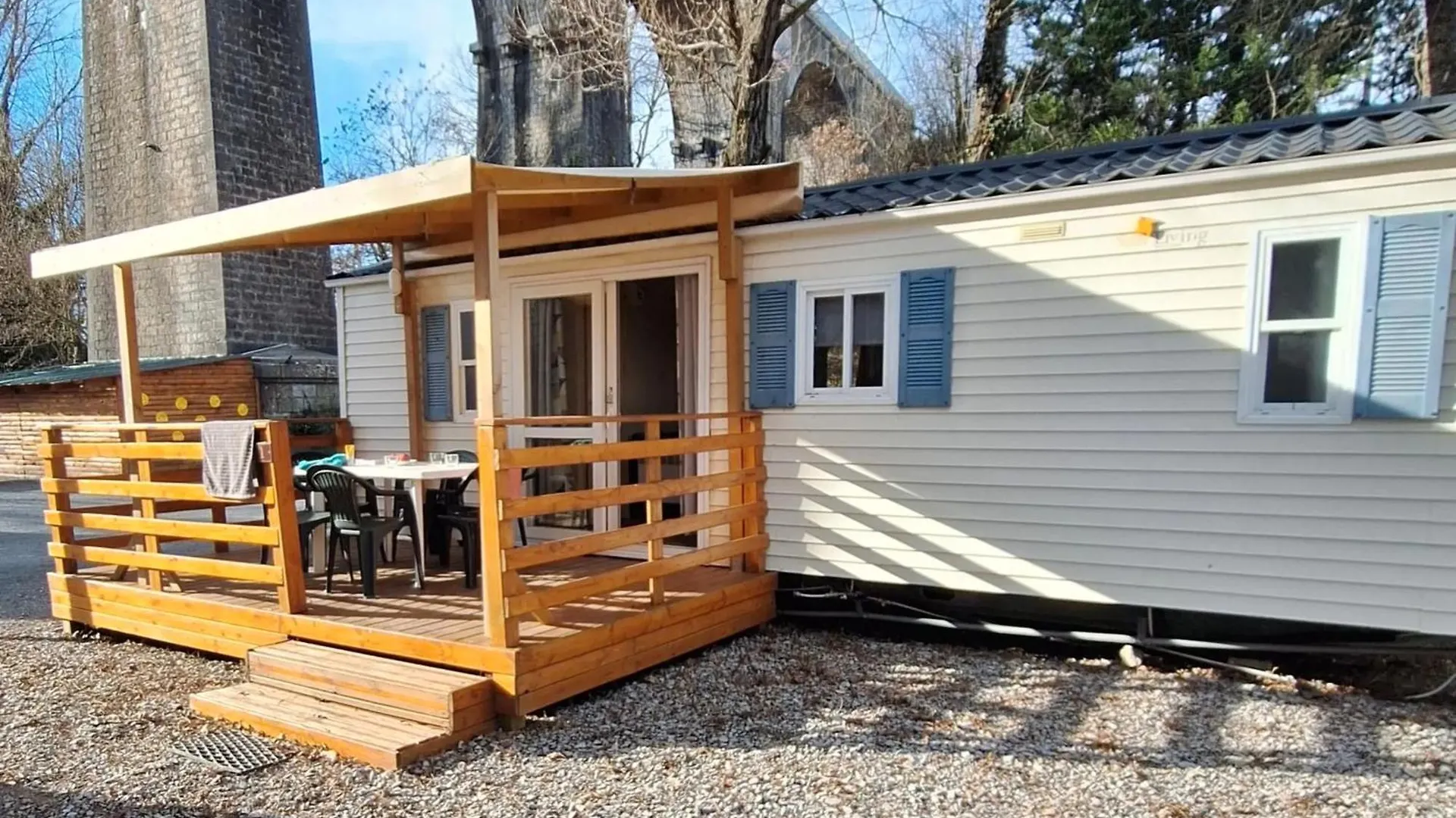 Campingplads Les Rives D'Auzon Mobil-Home 6 Pers Lavilledieu  Frankrig